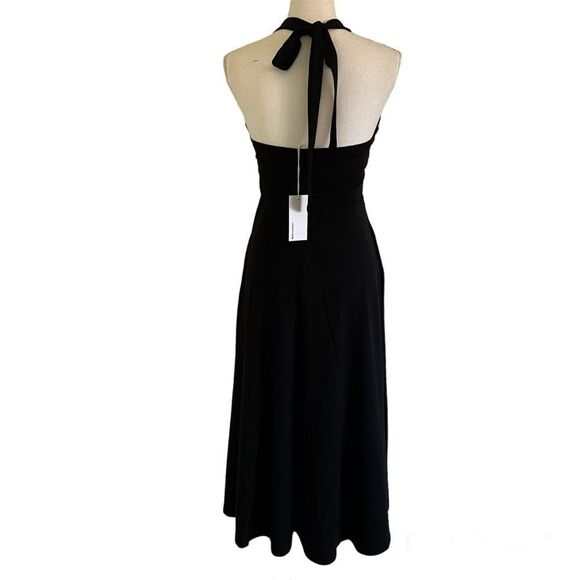 Reformation Madge Knit Slim Fit Midi Dress Black Large - Picture 6 of 10
